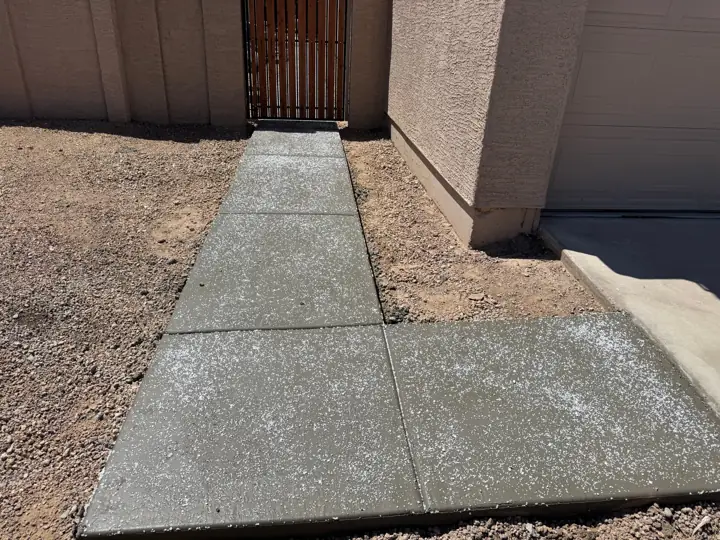 Concrete walkway by Gaitan Custom Concrete, East Valley, AZ