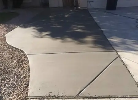 Concrete driveway by Gaitan Custom Concrete, East Valley, AZ