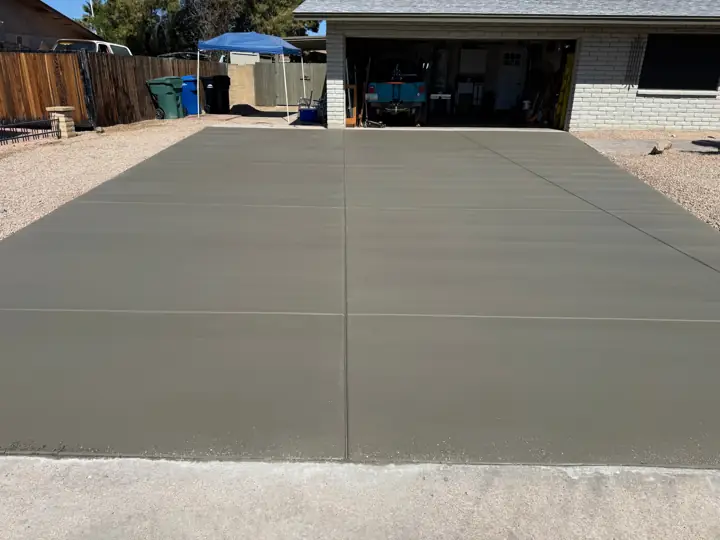 Concrete driveway by Gaitan Custom Concrete, East Valley, AZ