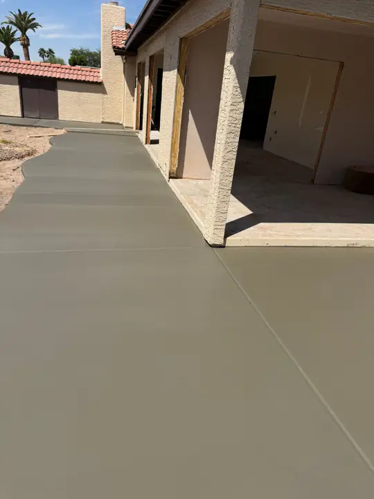 Concrete walkway by Gaitan Custom Concrete, East Valley, AZ