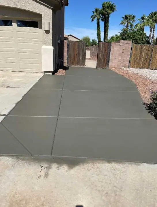 Concrete driveway by Gaitan Custom Concrete, East Valley, AZ