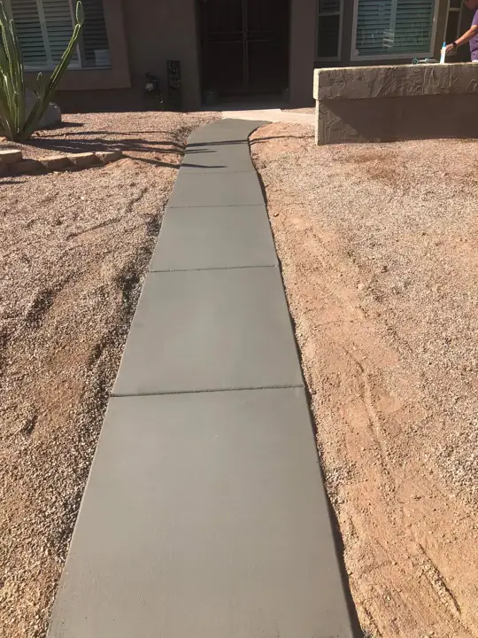 Concrete walkway by Gaitan Custom Concrete, East Valley, AZ