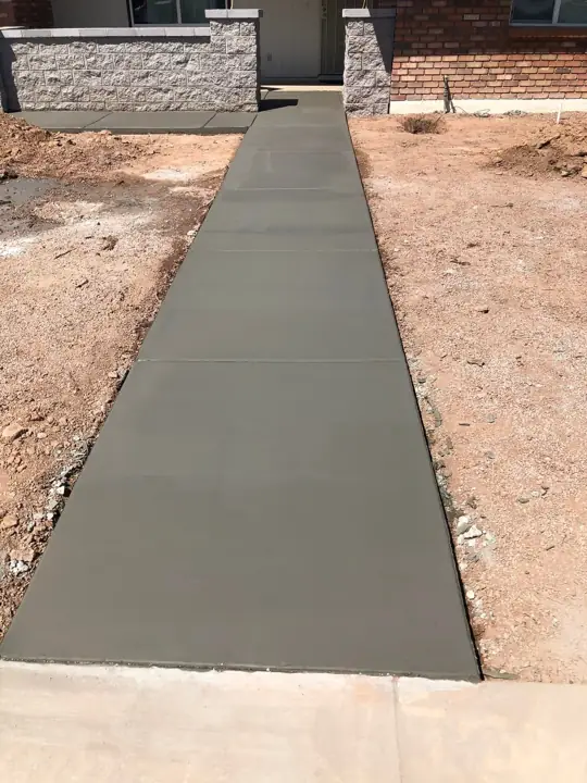 Concrete walkway by Gaitan Custom Concrete, East Valley, AZ