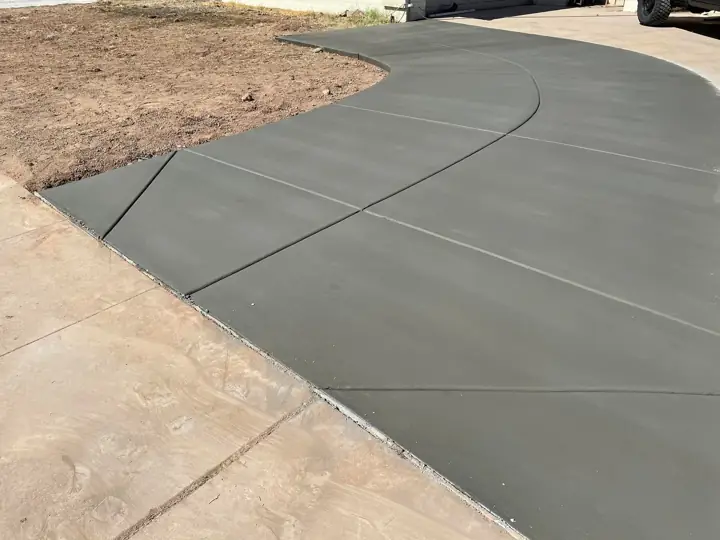 Concrete driveway by Gaitan Custom Concrete, East Valley, AZ