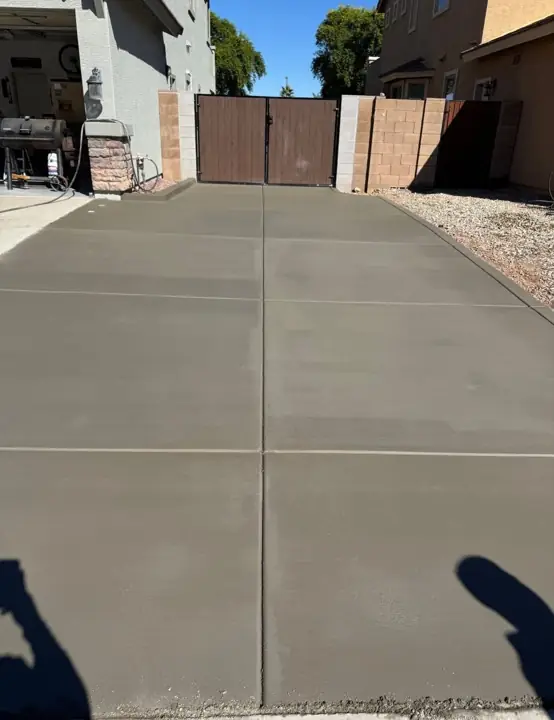 Concrete driveway by Gaitan Custom Concrete, East Valley, AZ
