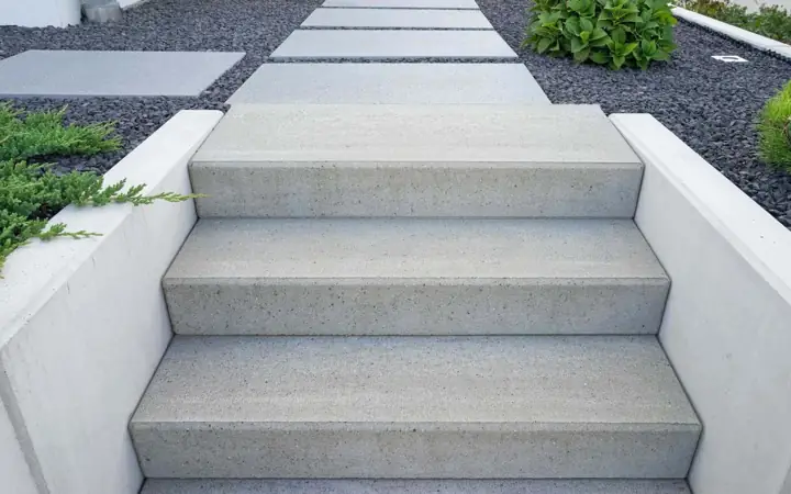 Concrete walkway by Gaitan Custom Concrete, East Valley, AZ