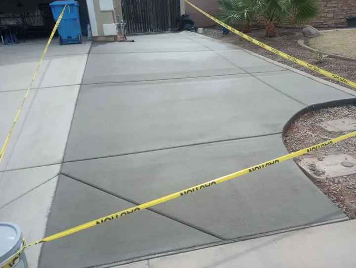 Concrete driveway by Gaitan Custom Concrete, East Valley, AZ