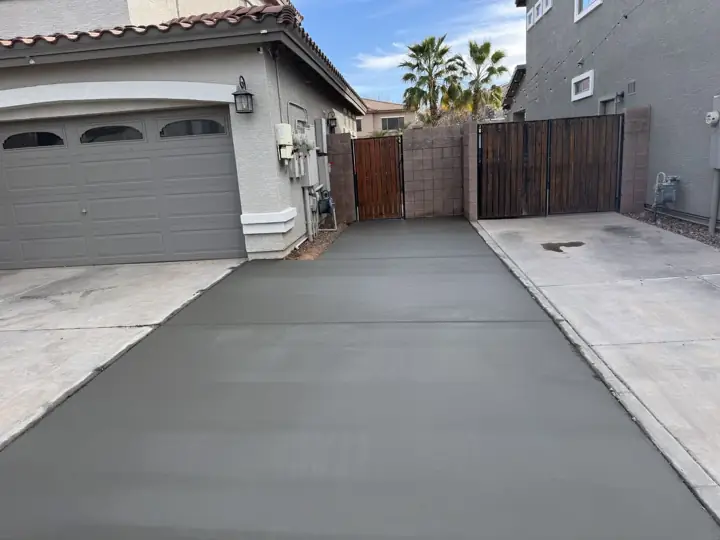 Concrete driveway by Gaitan Custom Concrete, East Valley, AZ