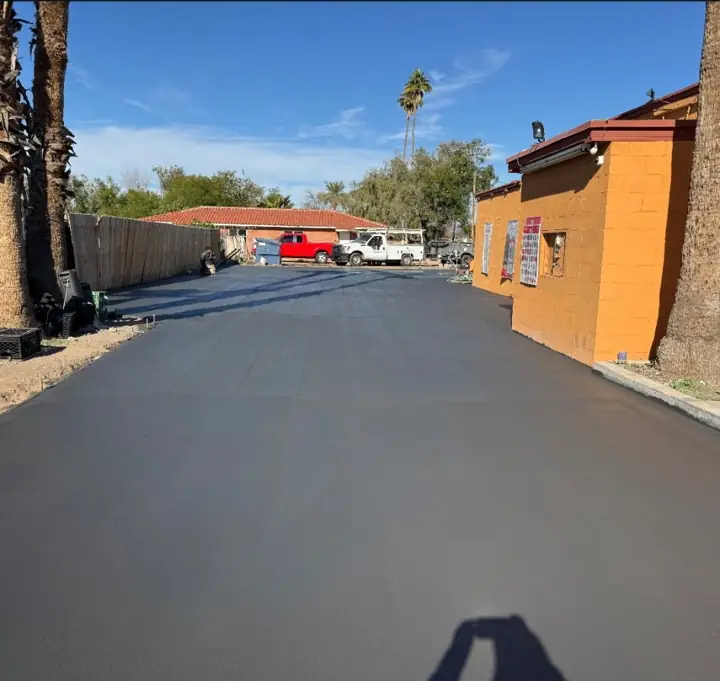 Concrete driveway by Gaitan Custom Concrete, East Valley, AZ