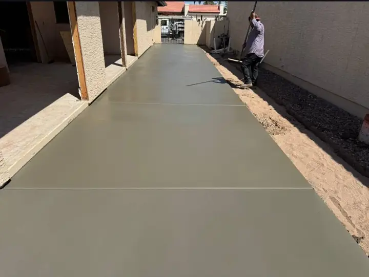 Concrete walkway by Gaitan Custom Concrete, East Valley, AZ