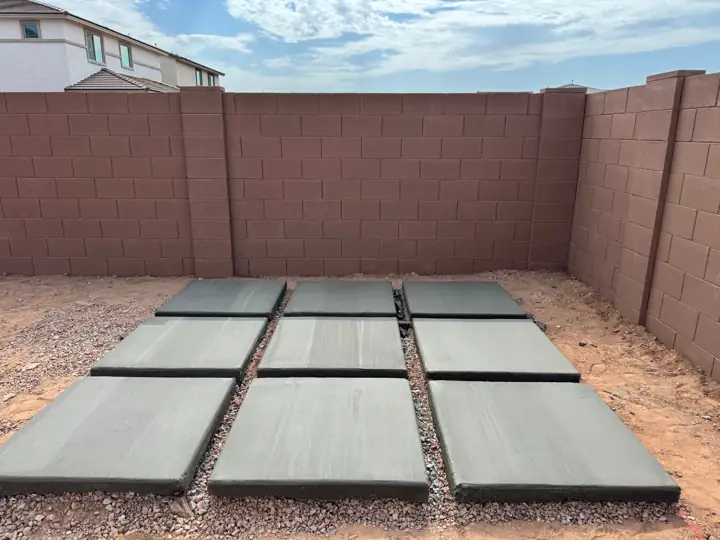 Concrete walkway by Gaitan Custom Concrete, East Valley, AZ