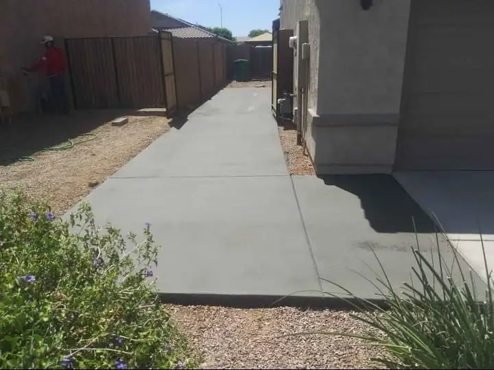 Concrete walkway by Gaitan Custom Concrete, East Valley, AZ