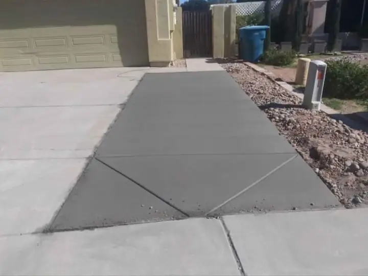 Concrete driveway by Gaitan Custom Concrete, East Valley, AZ