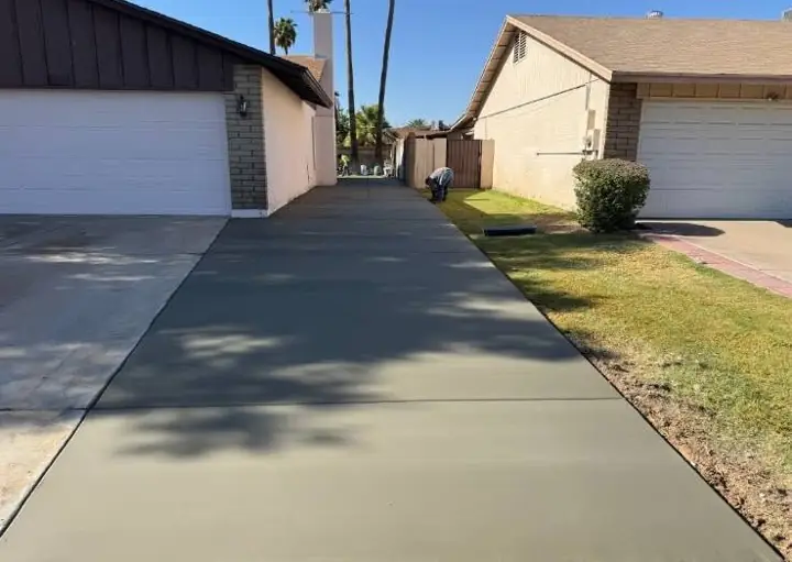 Concrete driveway by Gaitan Custom Concrete, East Valley, AZ