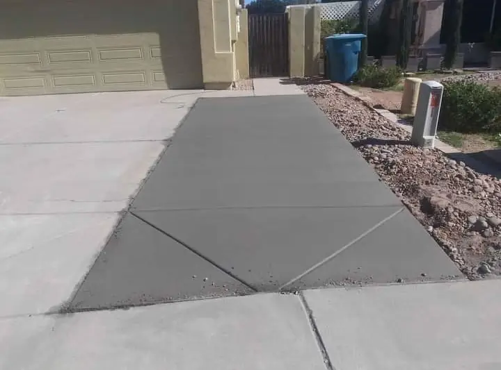Concrete driveway by Gaitan Custom Concrete, East Valley, AZ