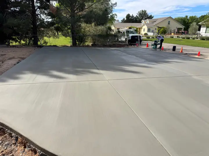 Concrete driveway by Gaitan Custom Concrete, East Valley, AZ