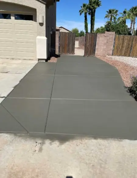 Concrete driveway by Gaitan Custom Concrete, East Valley, AZ