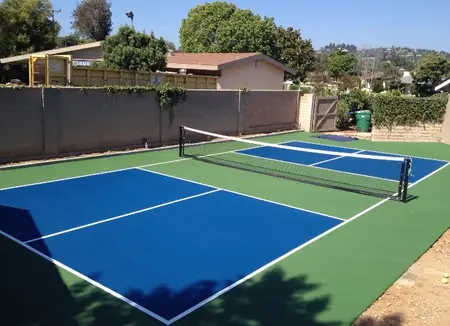 Pickleball court pad in Chandler, AZ, poured by Gaitan Custom Concrete