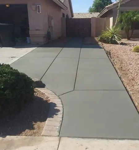 Concrete driveway by Gaitan Custom Concrete, East Valley, AZ